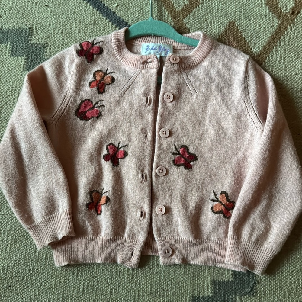 Rachel Riley butterfly cardigan sweater 3T